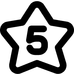 Hotel Five Star Icon from Core Remix Set