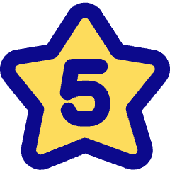 Hotel Five Star Icon from Core Pop Set
