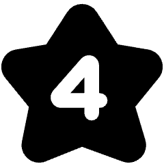 Hotel Four Star Icon from Core Solid Set