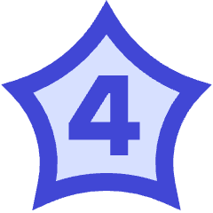 Hotel Four Star Icon from Sharp Duo Set