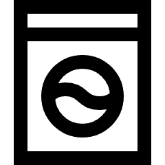 Hotel Laundry Icon from Sharp Line Set