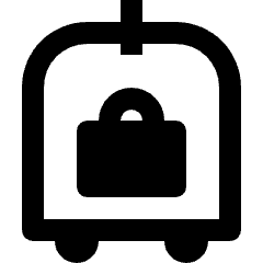 Hotel Luggage Service Icon from Nova Solid Set