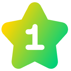 Hotel One Star Icon from Plump Gradient Set