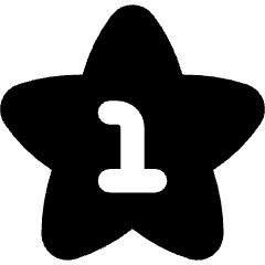 Hotel One Star Icon from Flex Solid Set