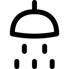 Hotel Shower Head Icon from Flex Line Set