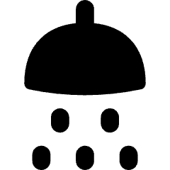 Hotel Shower Head Icon from Flex Solid Set