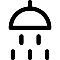 Hotel Shower Head Icon from Core Line Set