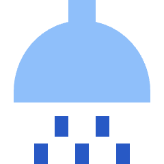 Hotel Shower Head Icon from Sharp Flat Set