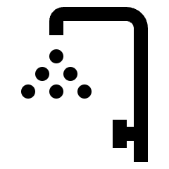 Hotel Shower Icon from Nova Solid Set