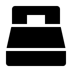 Hotel Single Bed Icon from Nova Solid Set
