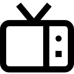 Hotel Television Icon from Nova Line Set