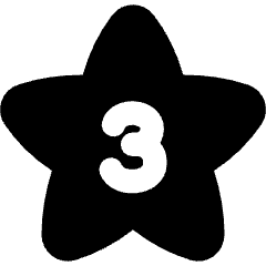 Hotel Three Star Icon from Flex Solid Set