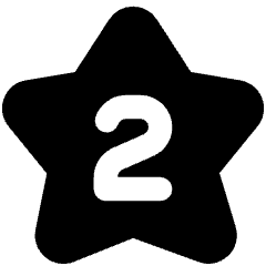 Hotel Two Star Icon from Core Solid Set