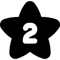 Hotel Two Star Icon from Flex Solid Set