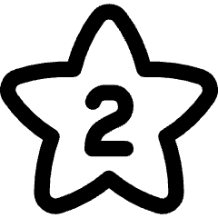 Hotel Two Star Icon from Flex Line Set