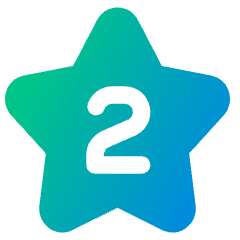 Hotel Two Star Icon from Plump Gradient Set