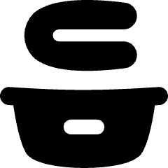 Laundry Basket Icon from Flex Solid Set