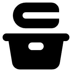 Laundry Basket Icon from Core Solid Set