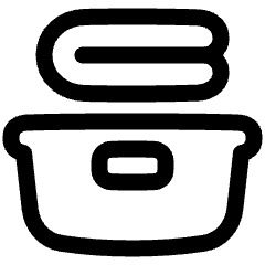 Laundry Basket Icon from Plump Line Set