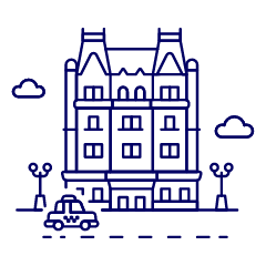 Luxury Hotel Illustration from UX Line Set