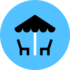 Outdoor Umbrella Chair Icon from Kameleon Pop Set