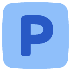 Parking Sign Icon from Plump Flat Set