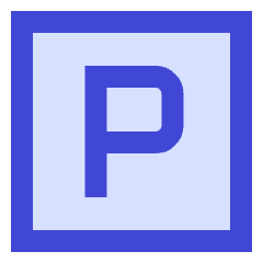 Parking Sign Icon from Sharp Duo Set