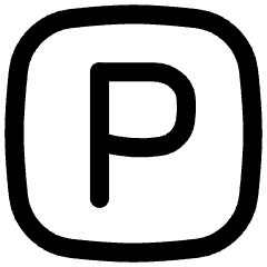 Parking Sign Icon from Flex Line Set