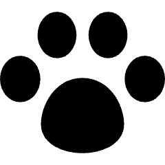 Pet Paw Icon from Flex Solid Set