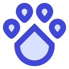 Pet Paw Icon from Sharp Duo Set