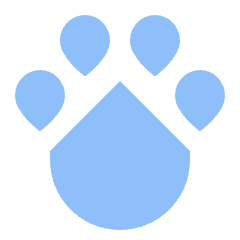 Pet Paw Icon from Sharp Flat Set