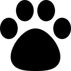 Pet Paw Icon from Micro Solid Set