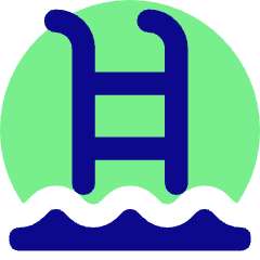 Pool Ladder Icon from Core Pop Set