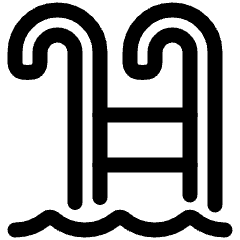 Pool Ladder Icon from Plump Line Set