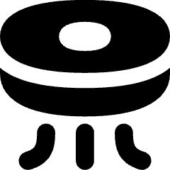 Robot Vacuum Icon from Flex Solid Set