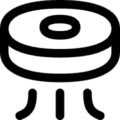 Robot Vacuum Icon from Flex Line Set