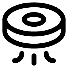 Robot Vacuum Icon from Core Line Set