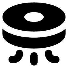 Robot Vacuum Icon from Core Solid Set
