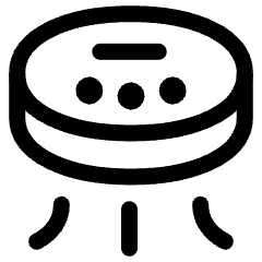 Robot Vacuum Icon from Plump Line Set