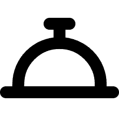 Serving Dome Icon from Micro Line Set