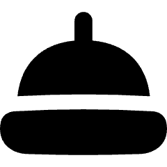 Serving Dome Icon from Flex Solid Set