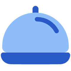Serving Dome Icon from Plump Flat Set