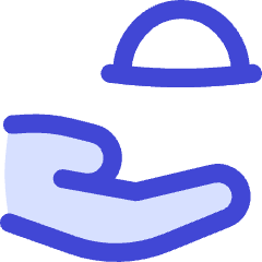 Serving Dome Hand Icon from Flex Duo Set