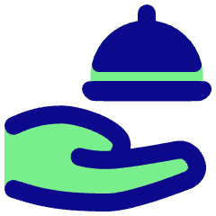 Serving Dome Hand Icon from Plump Pop Set