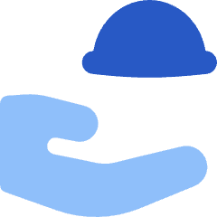 Serving Dome Hand Icon from Flex Flat Set