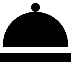 Serving Dome Icon from Sharp Solid Set
