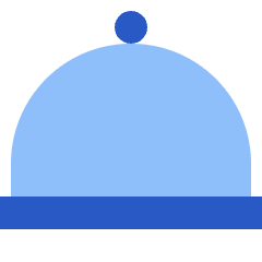 Serving Dome Icon from Sharp Flat Set