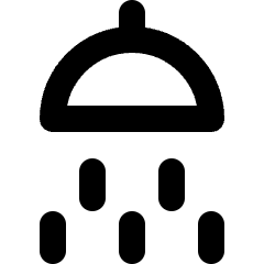 Shower Head Icon from Micro Line Set