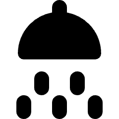 Shower Head Icon from Micro Solid Set