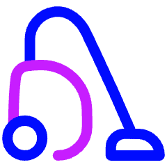 Vacuum Cleaner Icon from Plump Neon Set